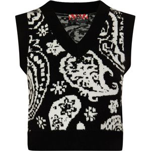 myMo - Gebreide Trui - Paisley-Jacquard - Cropped Model