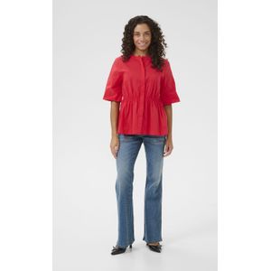 Korte mouwen shirt Feminine Fiery Red