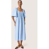 Jurk A-shape blue white