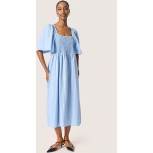 Jurk A-shape blue white