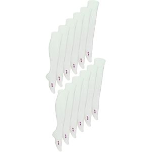 12 paar ademende kniehoge bamboesokken voor kinderen - Wit