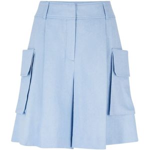 BOSS - Taeva - Cargo Shorts - Blauw - Linnen Blend