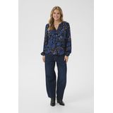 Cream, Dames, Blouses & Shirts, Blauw, Maat: M