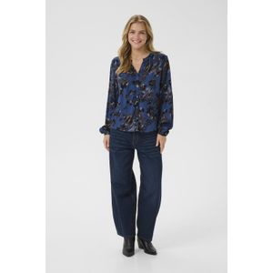 Cream, Dames, Blouses & Shirts, Blauw, Maat: M