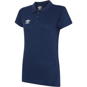 Umbro Dames/Dames Club Essential Poloshirt (Donker marine/wit)