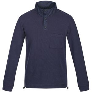 Regatta Heren Galino Sweatshirt Met Knoopdetail (Marine) - Maat L
