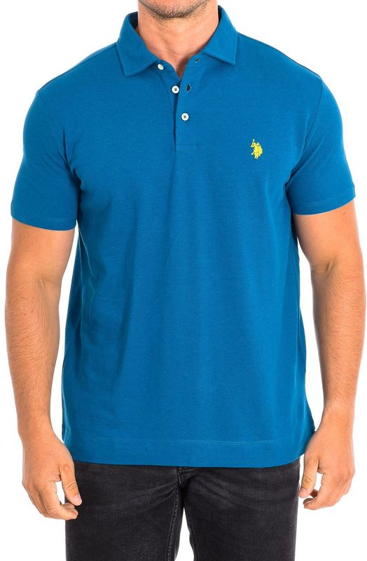 ART - Polo - Turquoise - Korte Mouwen - Contrasterende Reverskraag