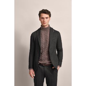 Blazer - Bruin - Slim Fit - 2-Knoopsmodel - Reverskraag