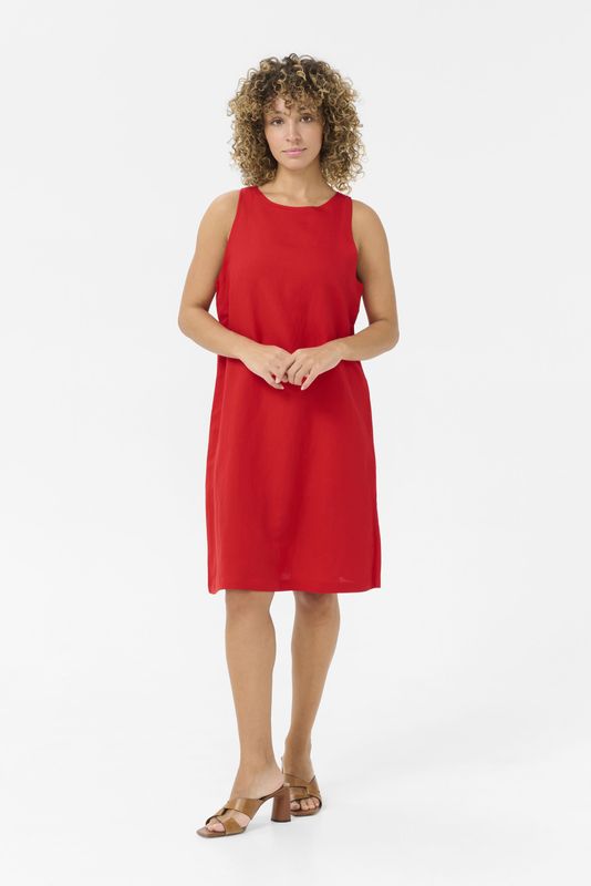 Jurk A-shape red