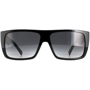 Marc Jacobs rechthoek unisex zwart donkergrijze gradiënt pictogram 096/s | Sunglasses