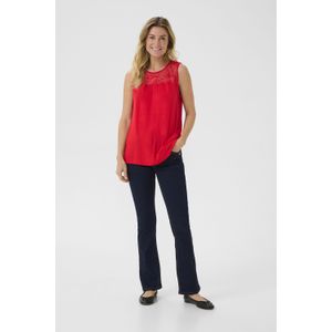 Cream Blouse 'Tippa'  cranberry