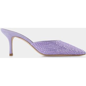 Paris Texas - Hollywood 75 Mules - Paars - Kristal - Slip-on Sluiting