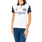 Damespolo - Wit-Marineblauw - 2WP185 - Korte Mouwen