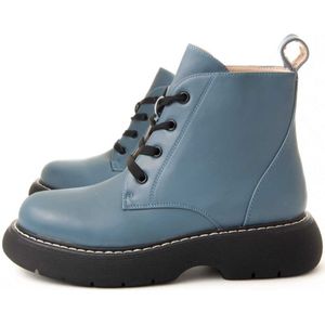 Montevita Platfom Boot Nanemilitar In Blue - Maat 38