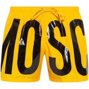 Moschino - Korte Zwemshort - Zwart - Print Logo