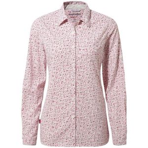 Craghoppers Dames/Dames Fara Shirt Met Lange Mouwen (Framboos) - Maat 38