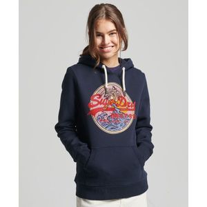 Superdry Vintage Logo Narrative Hoodie Met Strass-steentjes - Dames - Maat 42