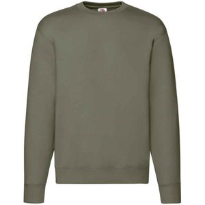 Fruit of the Loom Heren Premium Drop Shoulder Sweatshirt (Klassieke Olijf)