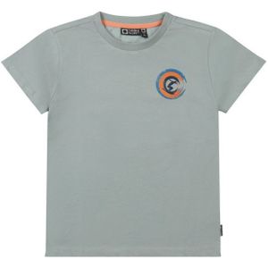 Tumble 'n Dry Mid T-shirt Surf Van Biologisch Katoen Grijsblauw - Maat 9-10J / 134-140cm