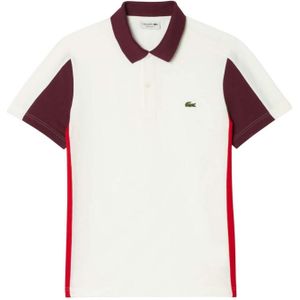 Lacoste Heren Colour Block Regular Poloshirt (Crème)