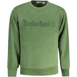 Timberland - Sweater - Groen - Katoen - Geborduurd Logo
