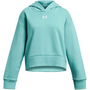 Under Armour Meisjes Rival Fleece Crop Hoodie (Groen)