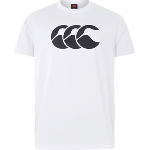 Canterbury Herenlogo T-Shirt (Wit/zwart)