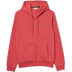 Lacoste Heren Fleece Volrits Hoodie (Rood)
