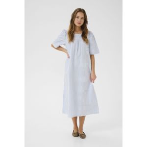 Jurk Oversize fit Serenity/White Stripe blue white