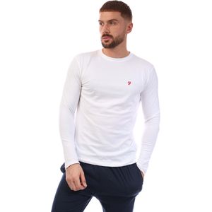 Heren Farah Gruffyd T-Shirt & Broek Set in White Navy