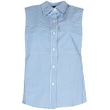 Pinko - Dames Blouse - Wit - Gestreept - Katoen