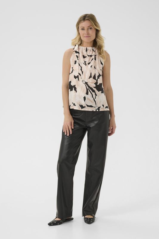 CRReese Top - Mouwloze Top - Beige