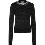 Philipp Plein - Roundneck Monogram - Trui - Zwart - Katoen