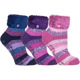 Heat Holders - Set van 3 - Gevoerde Antislipsokken - Dames