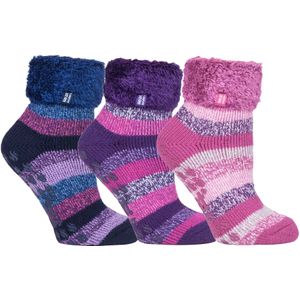 Heat Holders - Set van 3 - Gevoerde Antislipsokken - Dames