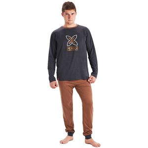 Winterpyjama lange mouw ronde hals MU1 heren