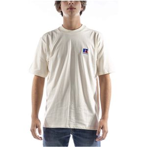 Russell Atletische Badley Cream T-Shirt - Maat 2XL