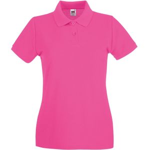 Fruit of the Loom Dames/dames Premium Poloshirt (Fuchsia)