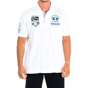 La Martina - Polo Shirt - Wit - Katoen - Korte Mouwen