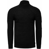 Rusty Neal - Gebreide Trui - Effen Kleur - Heren - Hoge Kraag