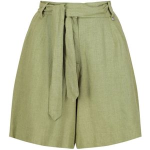 Regatta Dames/Dames Sabela Paper Bag Shorts (Groene Velden) - Maat 40