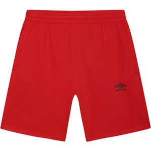 Umbro Heren Fleece Logo Casual Shorts (Vermiljoen)