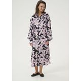 Kaffe - Blousejurk - Beige Blauw Zwart - Victoria