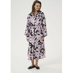 Kaffe - Blousejurk - Beige Blauw Zwart - Victoria