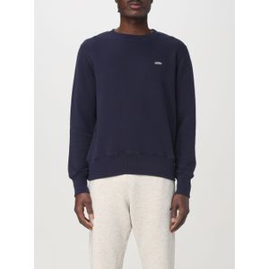 Autry - Geribbelde Sweater met Ronde Hals - Blauw - Katoen