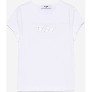 Meisjes Logo Jersey T-Shirt in Wit