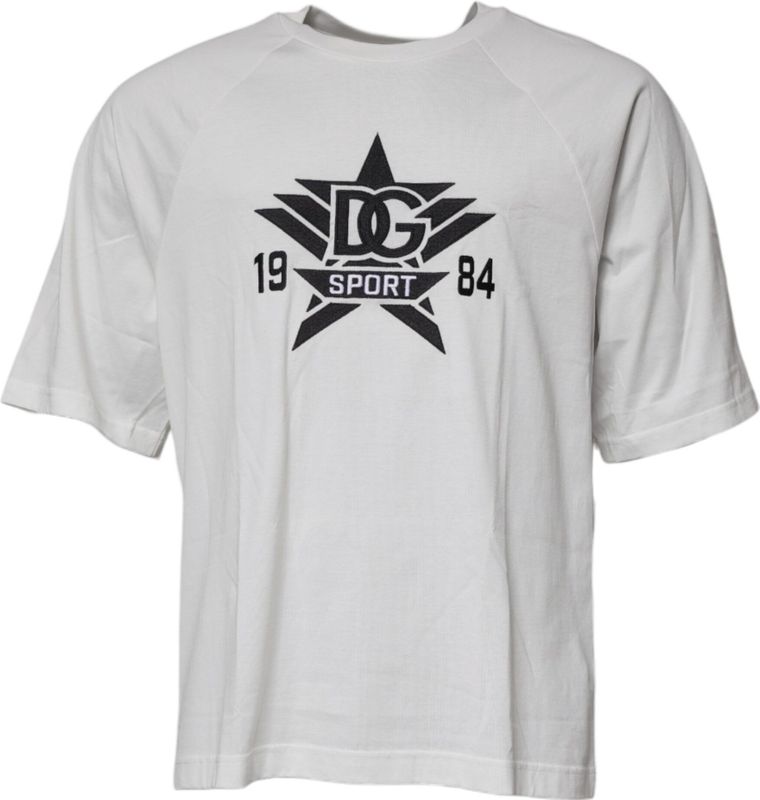 Dolce & Gabbana - Short Sleeve Crewneck T-shirt - Wit - T-shirts