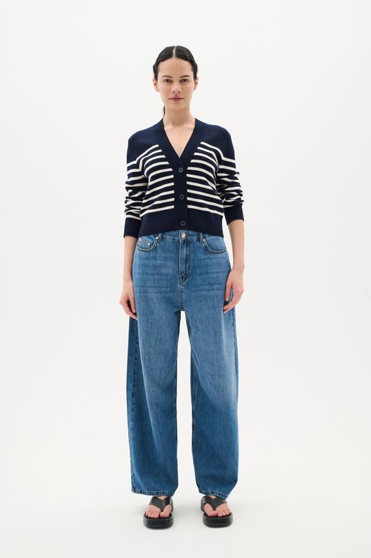 Jeans - Boyfriend Fit - Washed Denim - Blauw