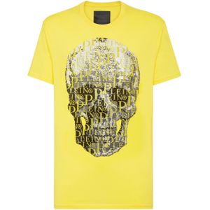 T-Shirt Ronde Hals Skull And Plein