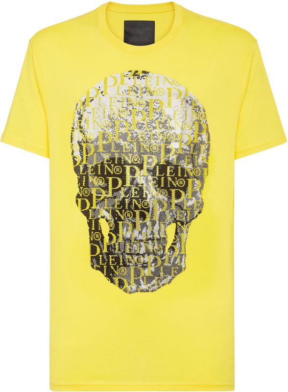 T-Shirt Ronde Hals Skull And Plein